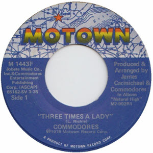 Three Times A Lady by the Commodores WTS20190617
